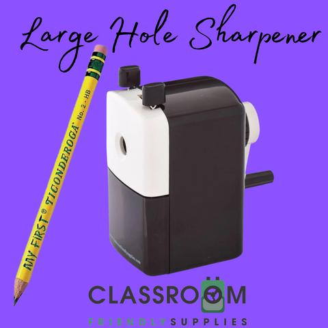 Large Hole Pencil Sharpeners